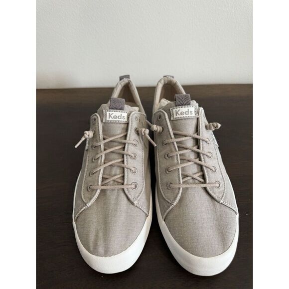 Keds Women's Kickback 8 Canvas Slip on Sneakers Gray Shoes New Fall Comfort - Picture 4 of 7